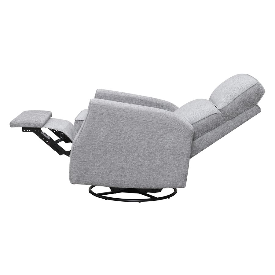 Gray cheap swivel recliner