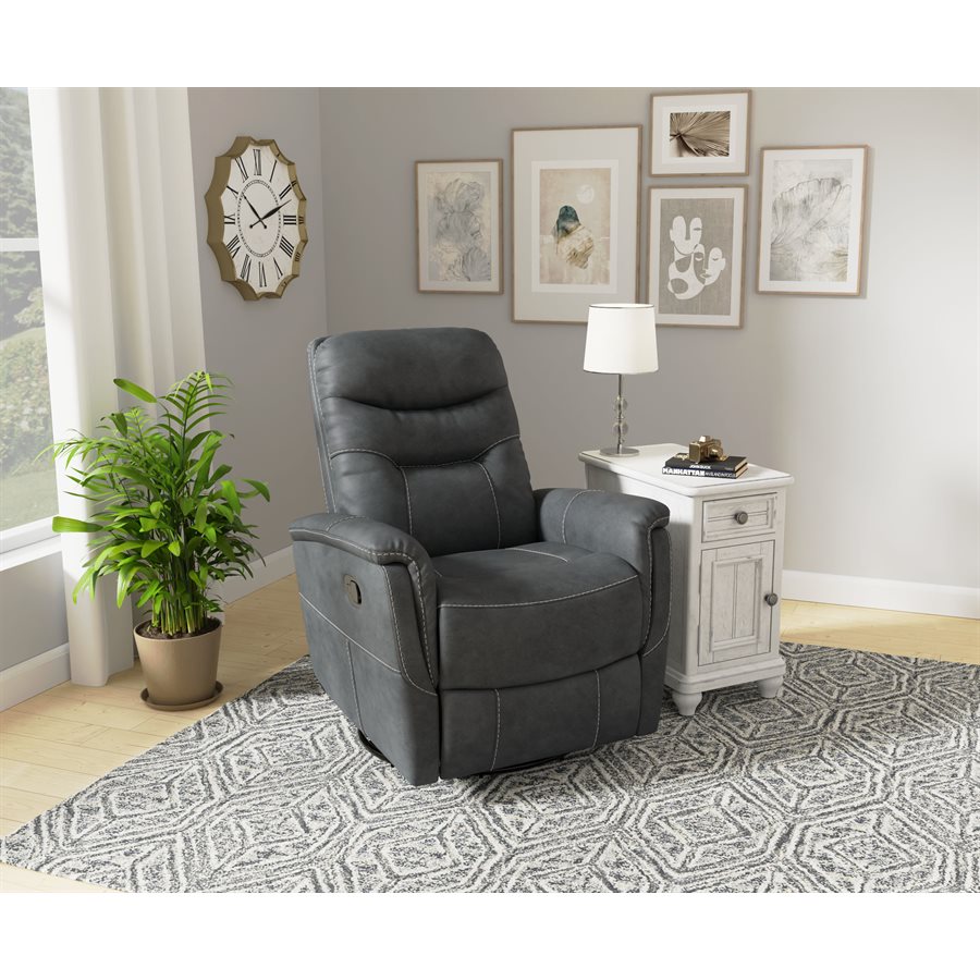 Southern Motion Grand Tan Mushroom Polyester Wallhugger Recliner