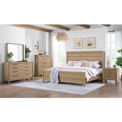 COMPLETE KING PANEL BED