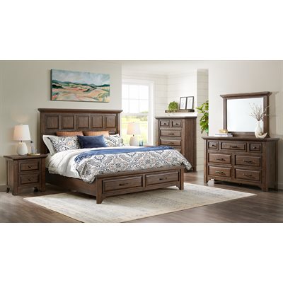 VISTA CANYON - COMPLETE QUEEN STORAGE BED