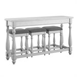 SOFA TABLE W / 3 STOOLS