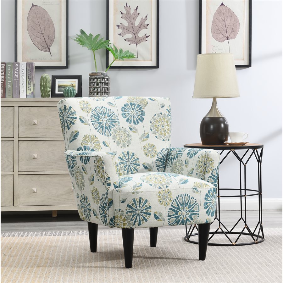 ACCENT CHAIRTEAL MULTI