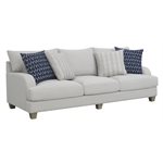 SOFA W / 4 PILLOWS-GREY