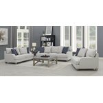 SOFA W / 4 PILLOWS-GREY