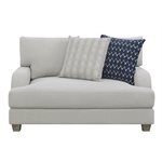 CHAIR & HALF W / 2 PILLOWS-GREY