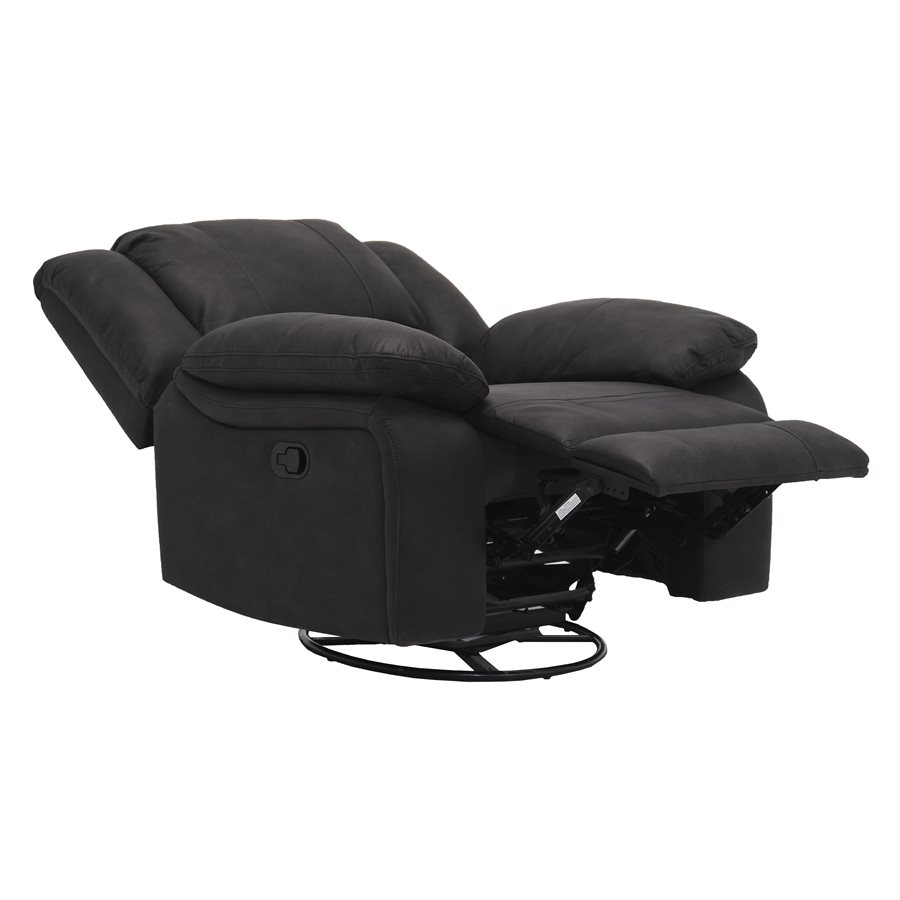 SWIVEL GLIDER RECLINERBLACK